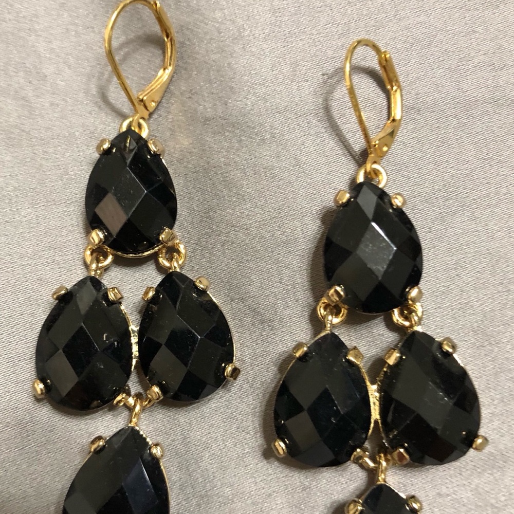Black and Gold earrings